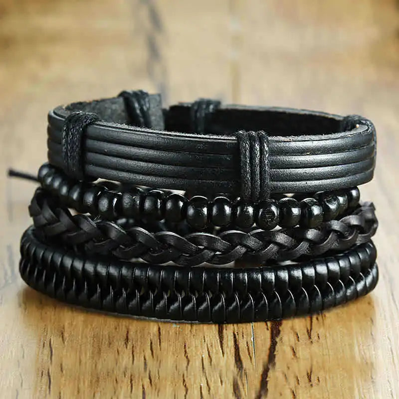 Men's Woven Bracelet Set - Braided Bracelet Collection