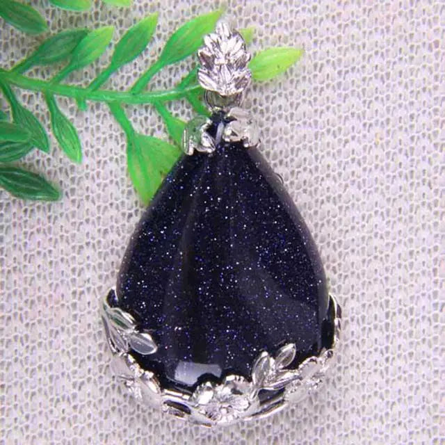 Tigereye Carnelian Teardrop Bead and Lapis Howlite Gem