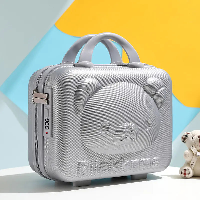 14-Inch Mini Bear Makeup Case with Handle