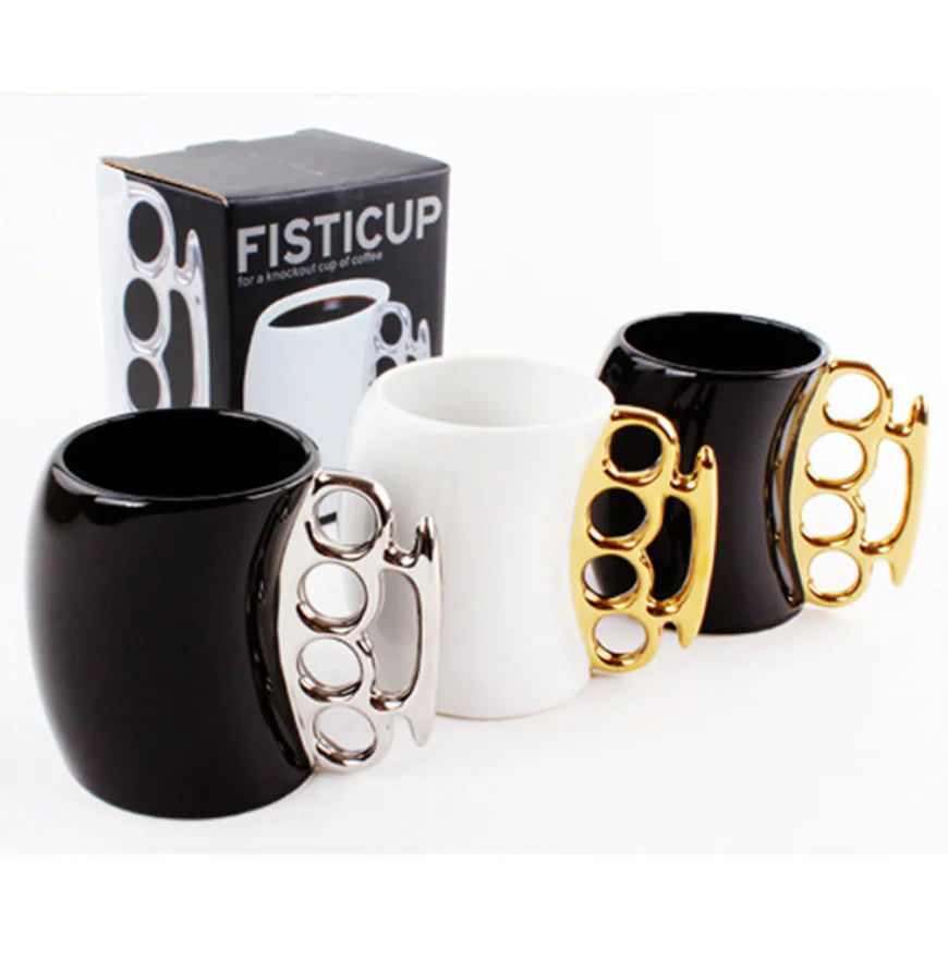 Couple Boxing Cups - Ceramic Coffee Fist Mugs
