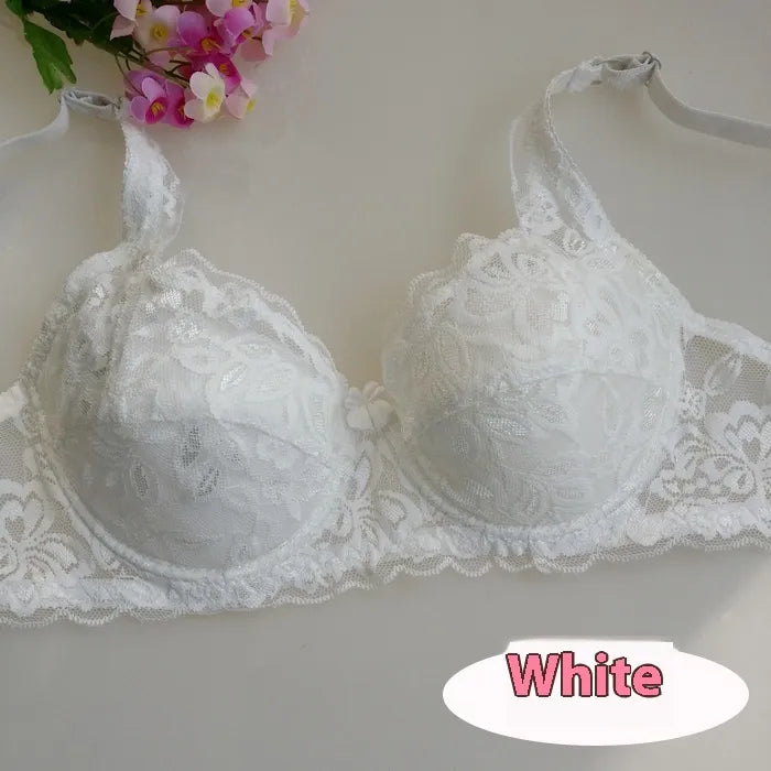 Breathable  Lace Push Up Bra Set